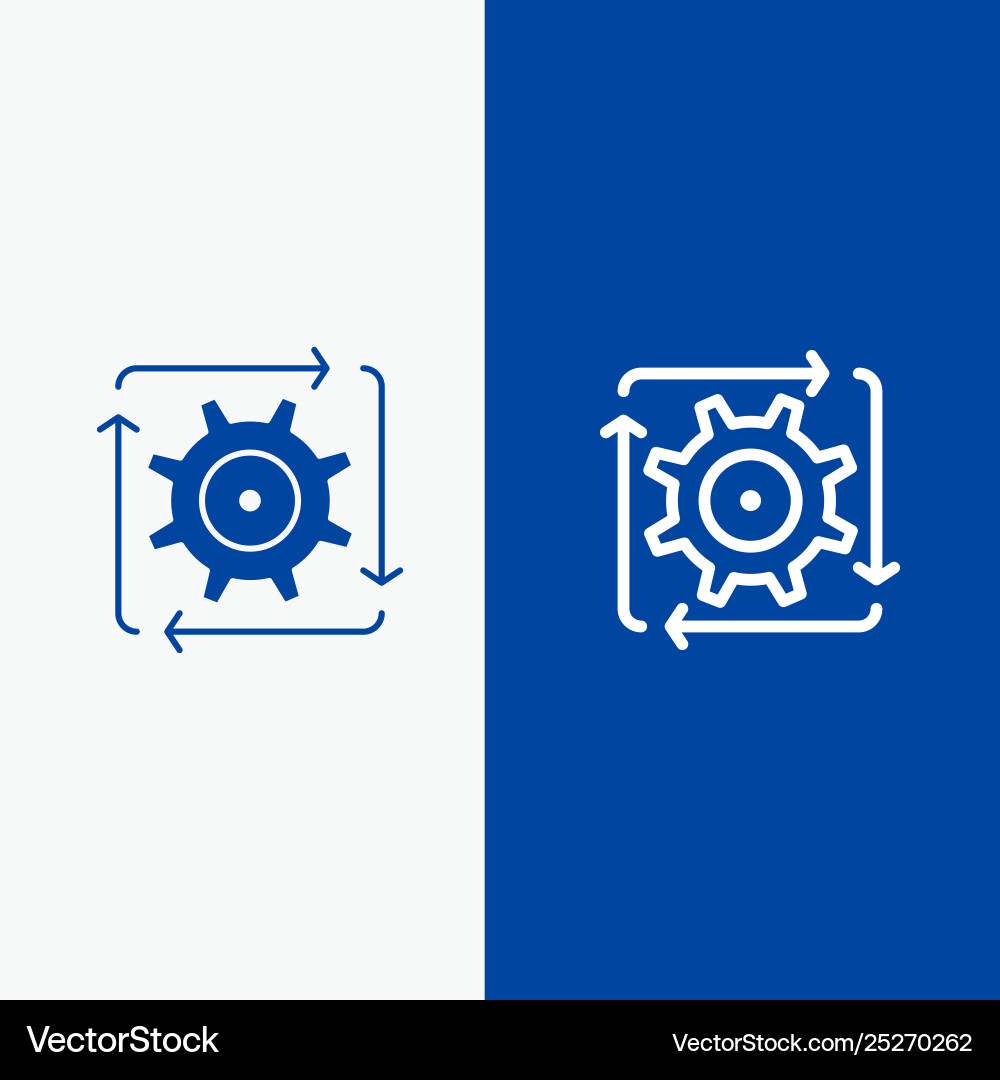 Workflow automation development flow operation Workflow automation development flow operation vector image