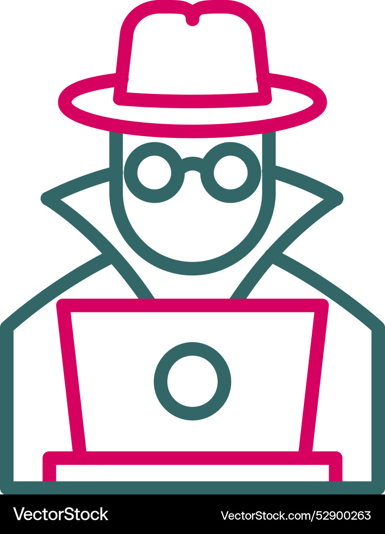 Hacker icon design Vector Image