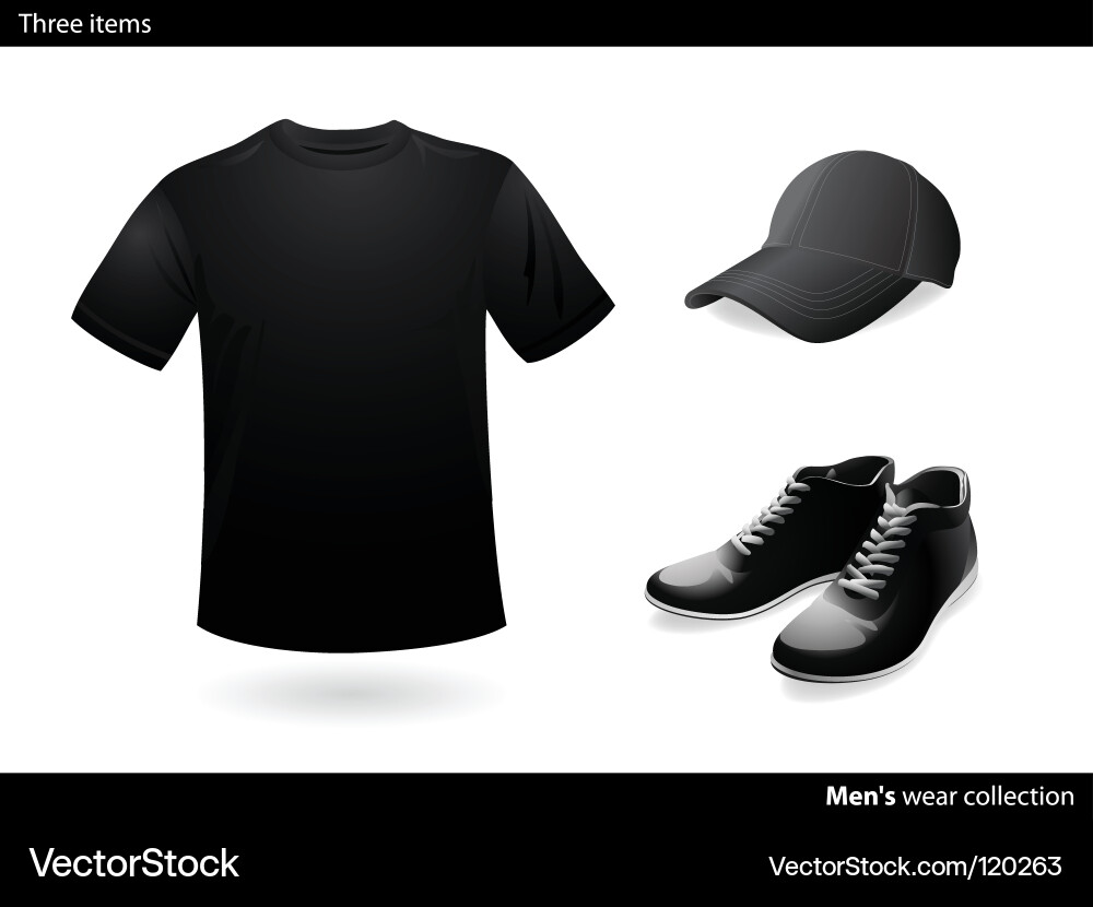 Men's Fashion Collection Vector Image
