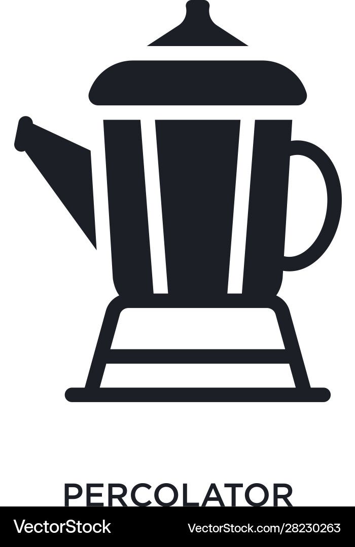 Percolator isolated icon simple element from Vector Image
