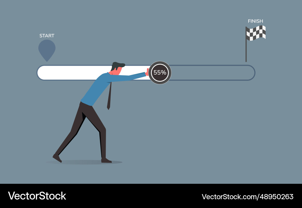 Progression for task completion tasks vector image
