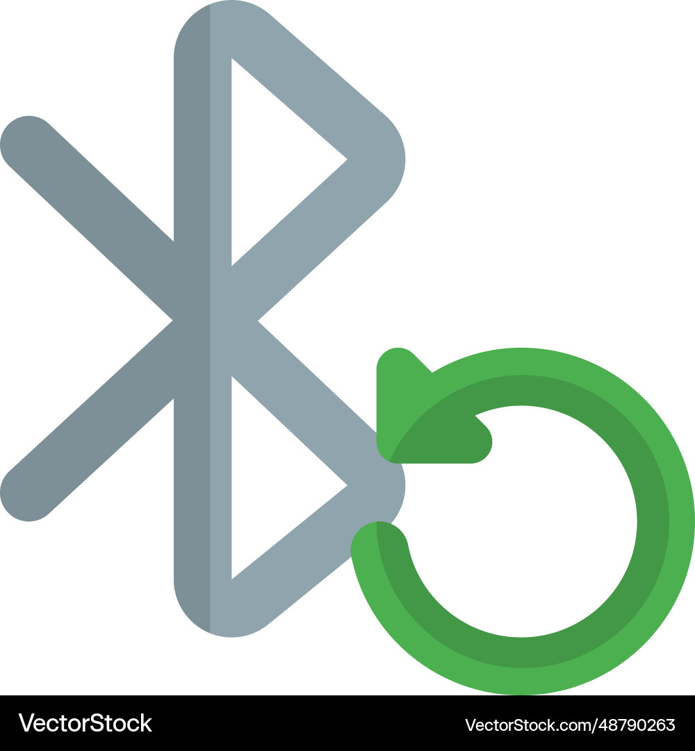 Reloading bluetooth for identify recognition vector image