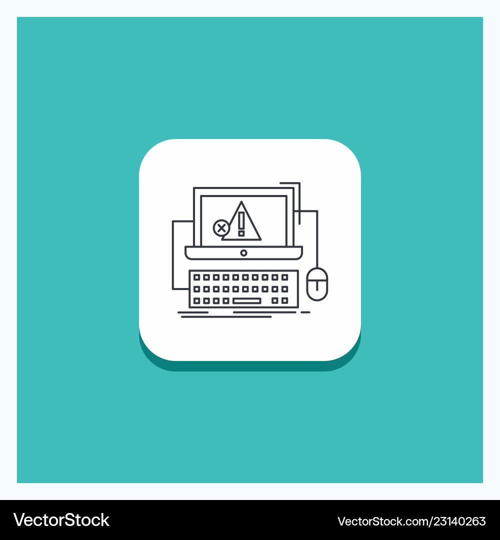 Round button for computer crash error failure Round button for computer crash error failure Vector Image