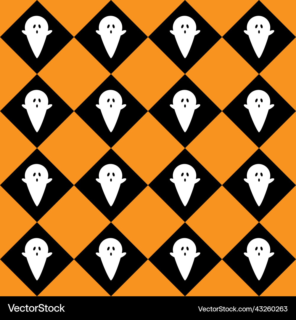 Seamless pattern with ghost Seamless pattern with ghost vector image