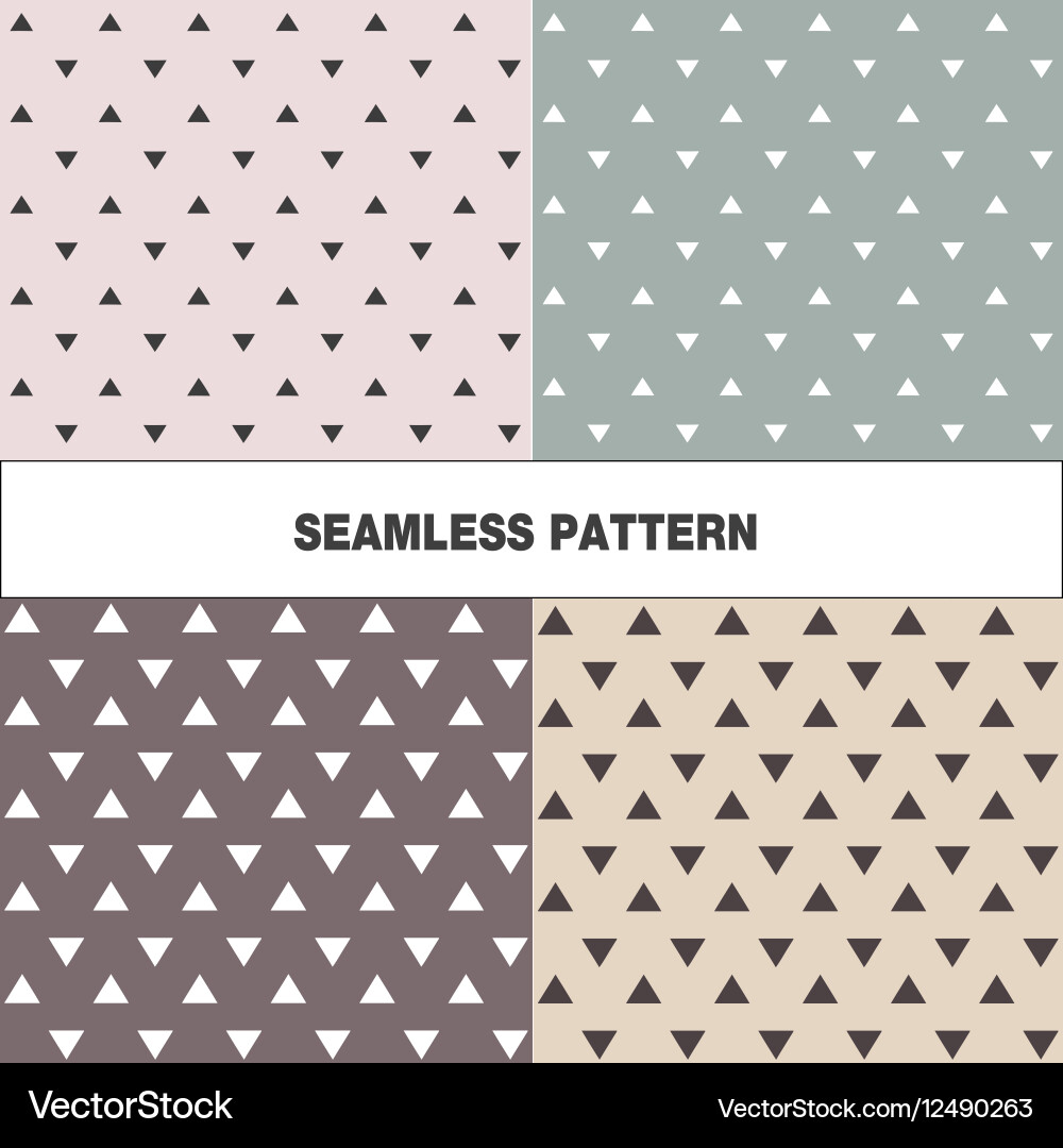 Seamless pattern with triangles Vector Image