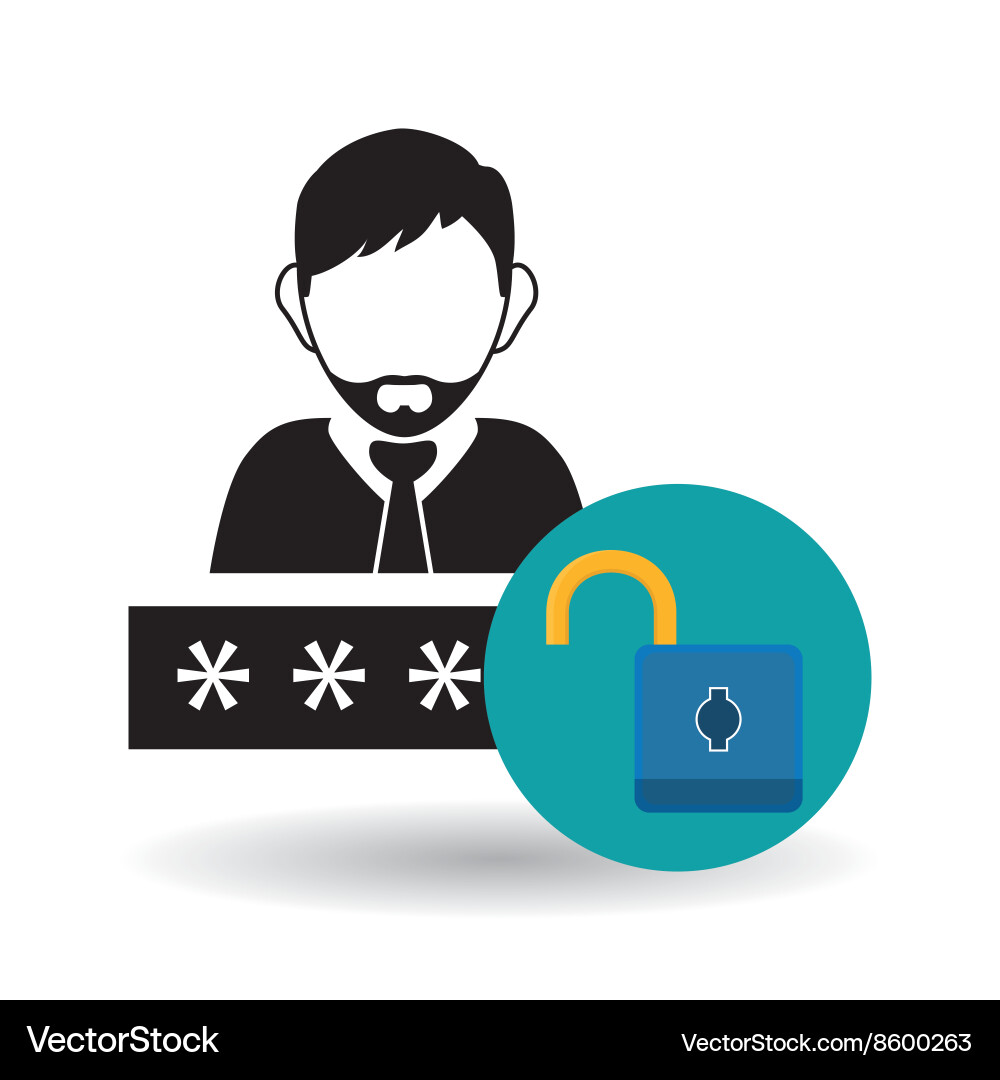 Security system design technology Vector Image