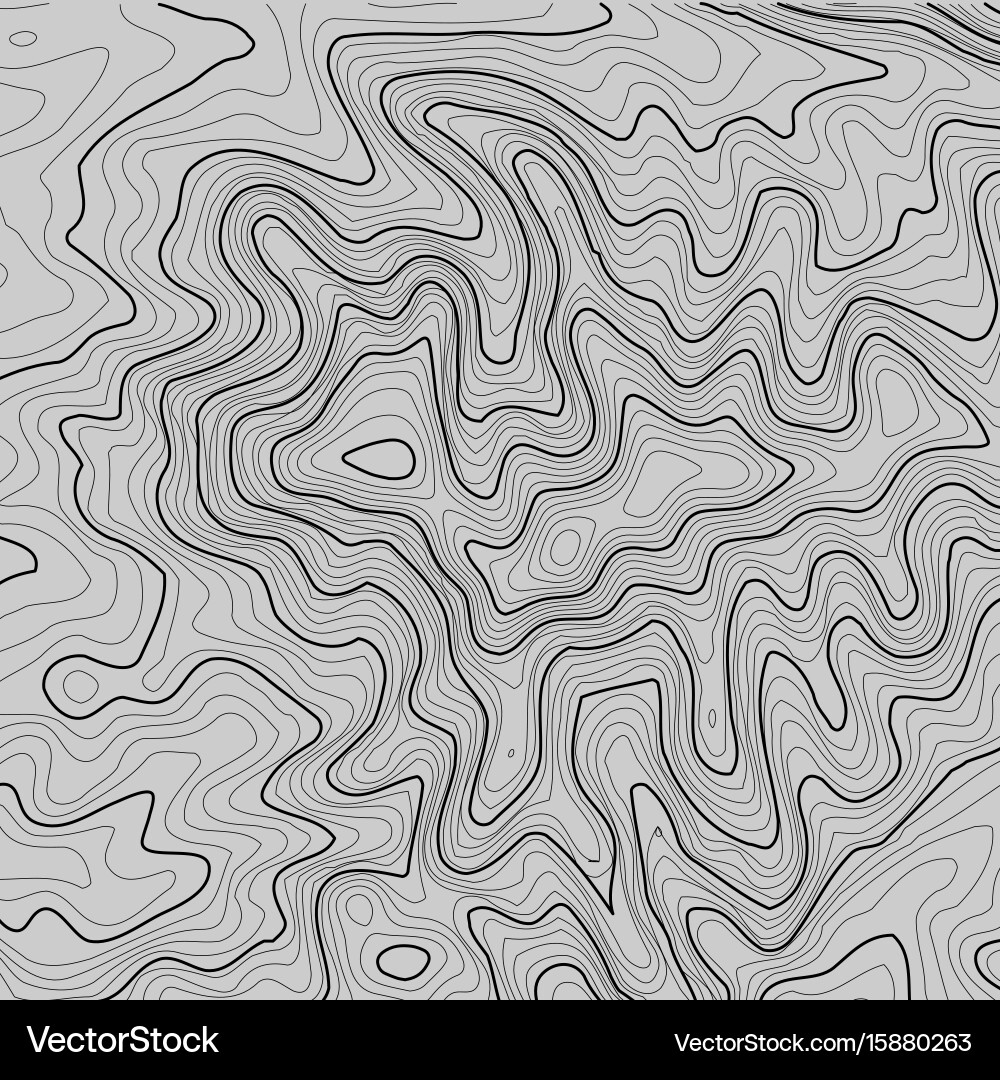 Topographic map background with space for copy Vector Image