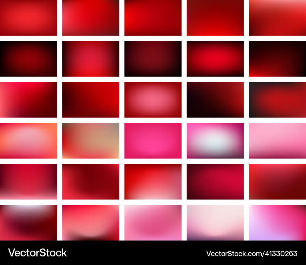 Valentine's Gradient Backgrounds Vector Image