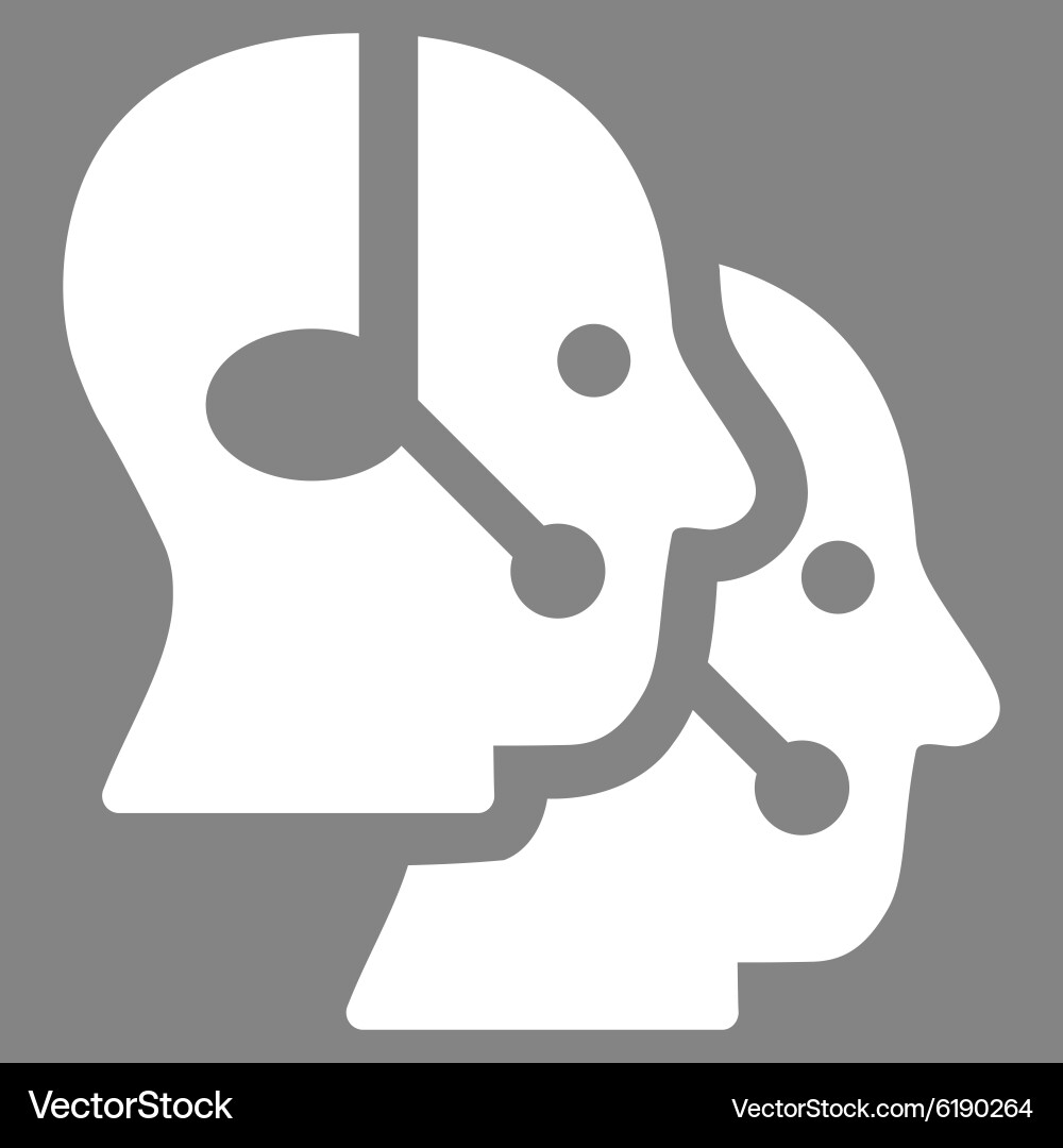 Call center operators icon Vector Image