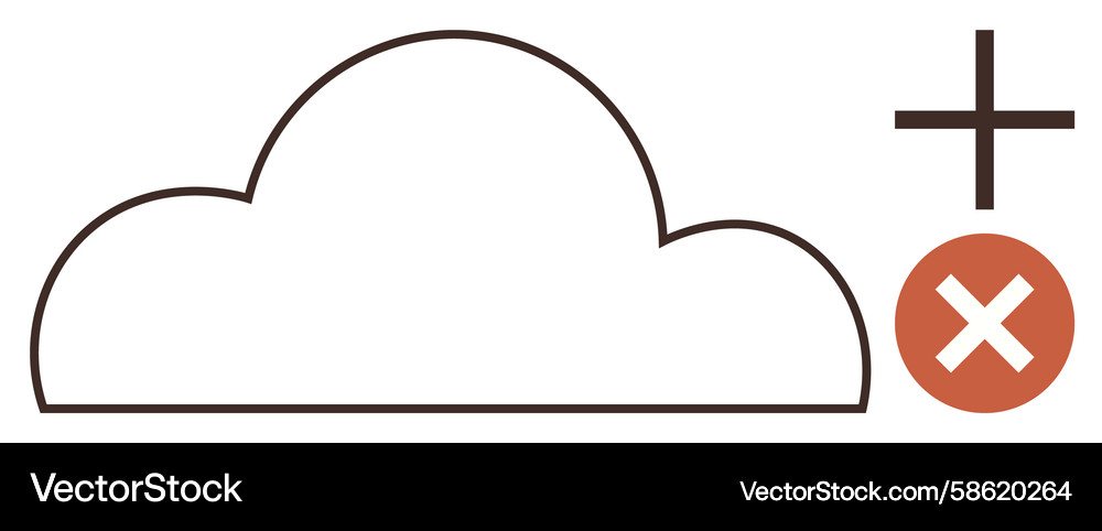 Cloud Storage: Add & Remove Files Vector Image