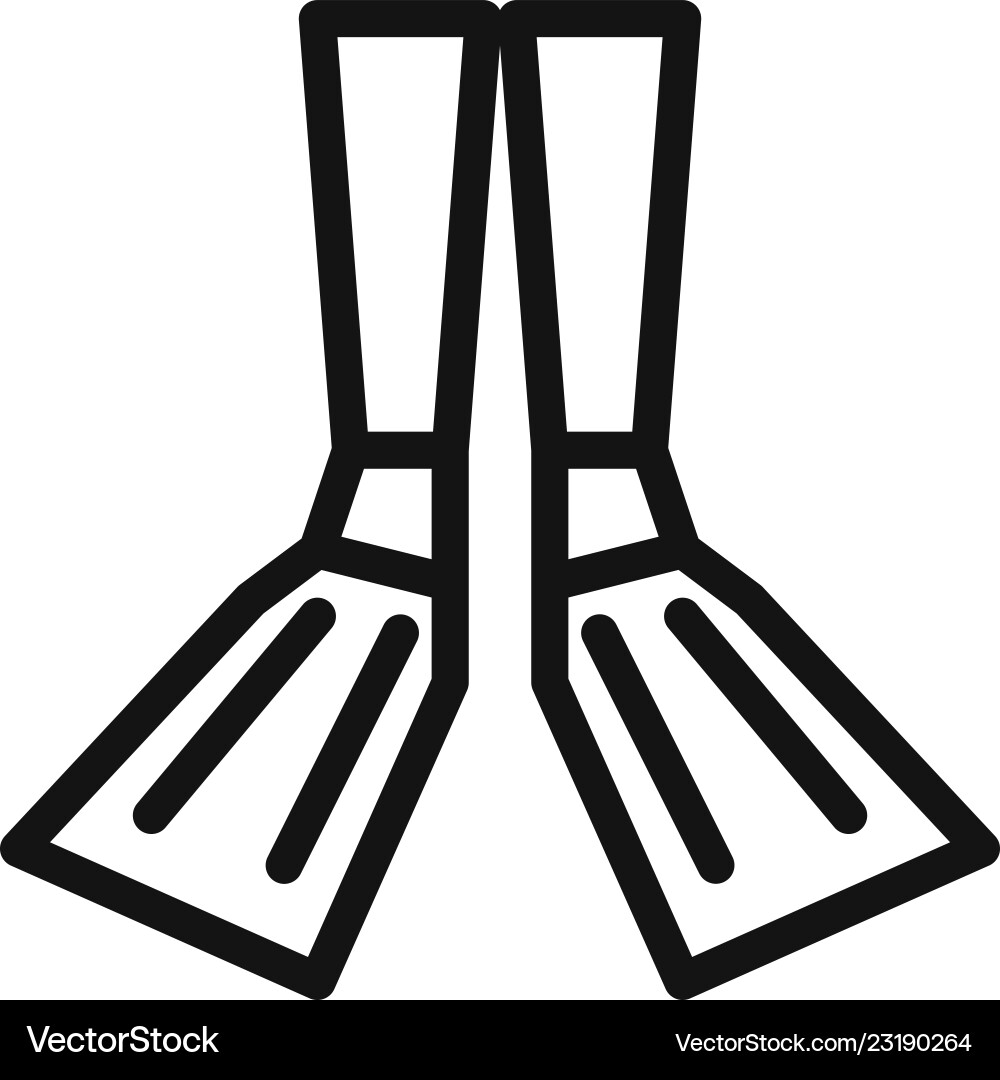 Flippers icon Flippers icon vector image