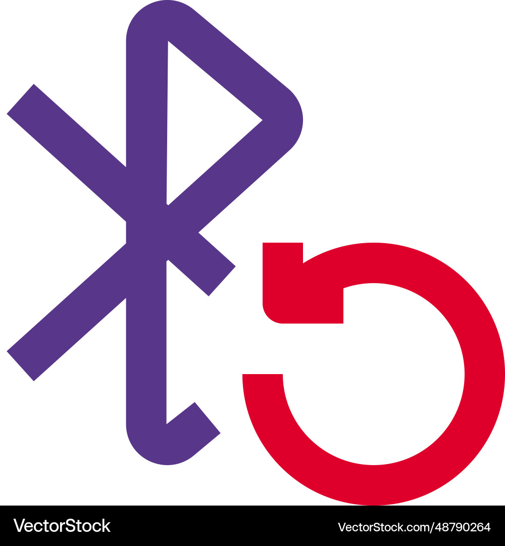 Reloading bluetooth for identify recognition Vector Image