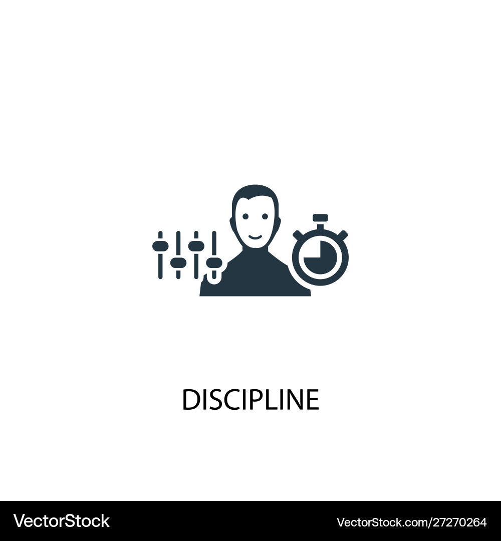 Simple Discipline Icon – Royalty-Free Vector | VectorStock