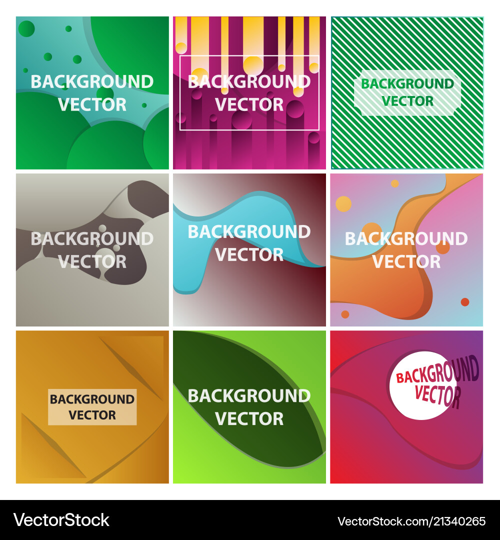 Abstract background set art template design Abstract background set art template design vector image