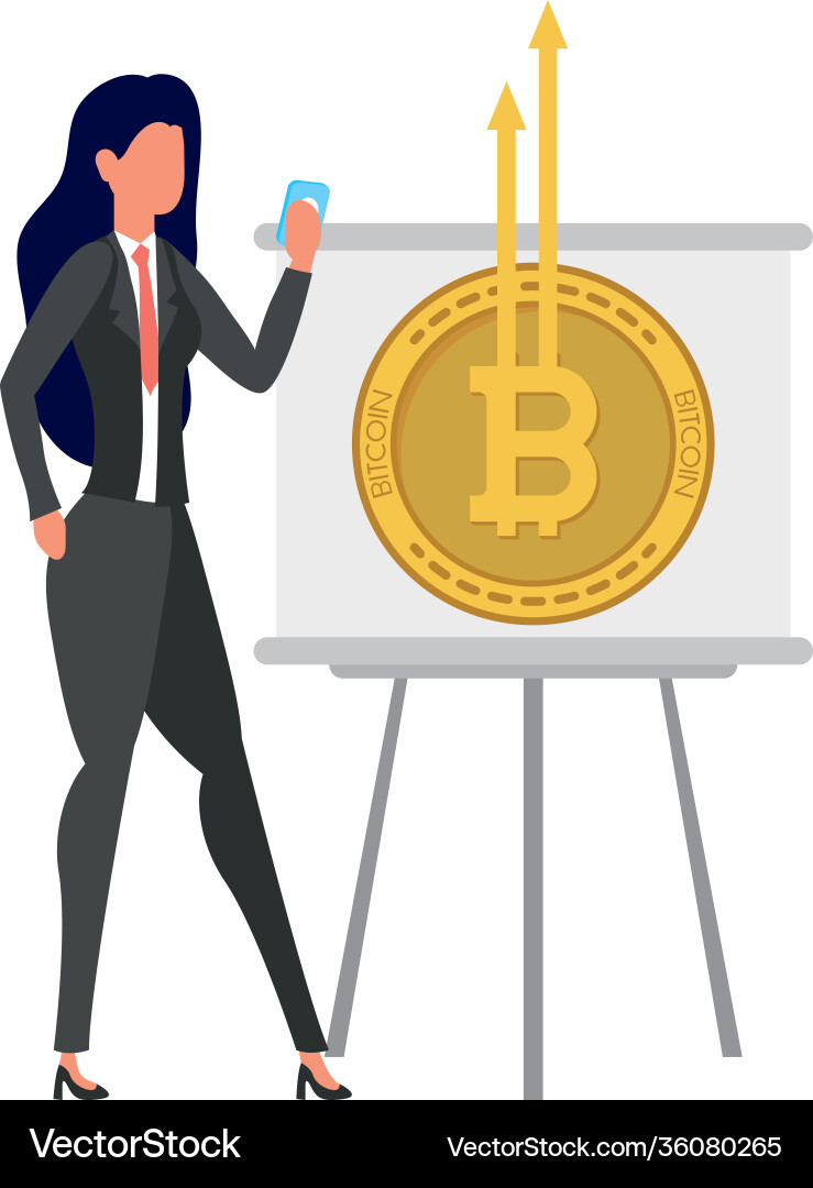 Bitcoin Cryptocurrency Education – Royalty-Free Vector | VectorStock