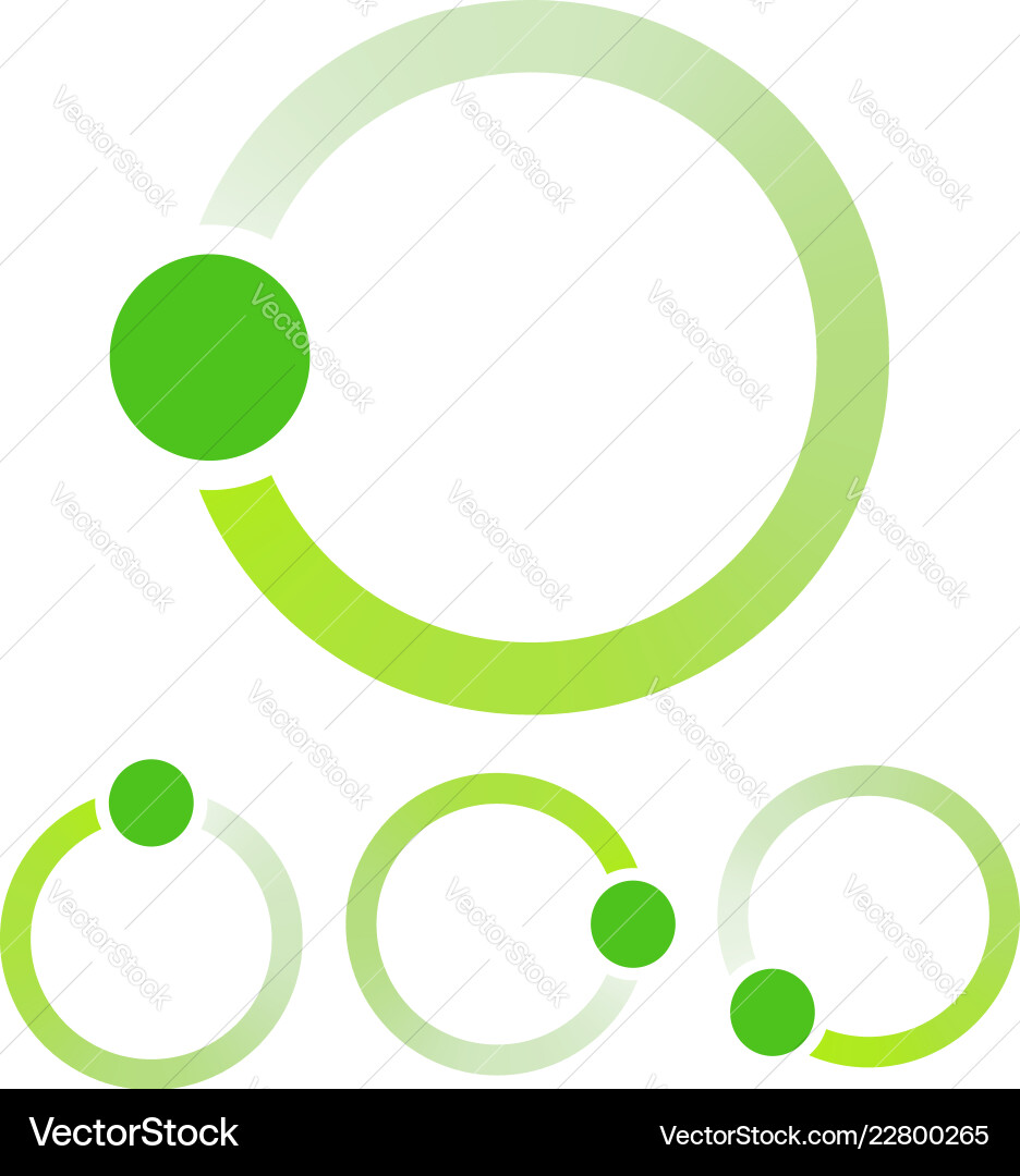 Circular Preloader - Segmented Circle vector image