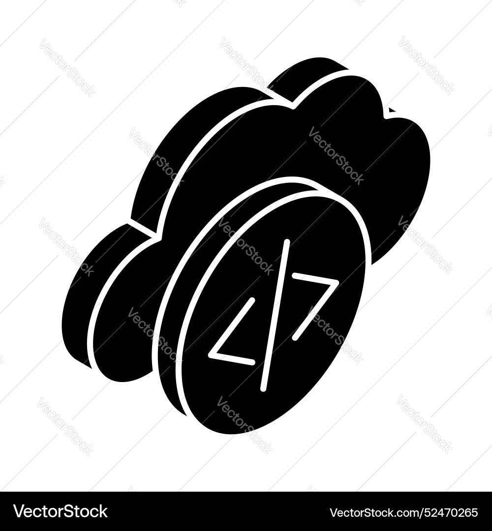 Cloud coding Vector Image