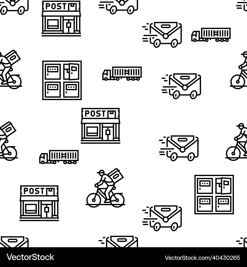 Delivery service application seamless vector image