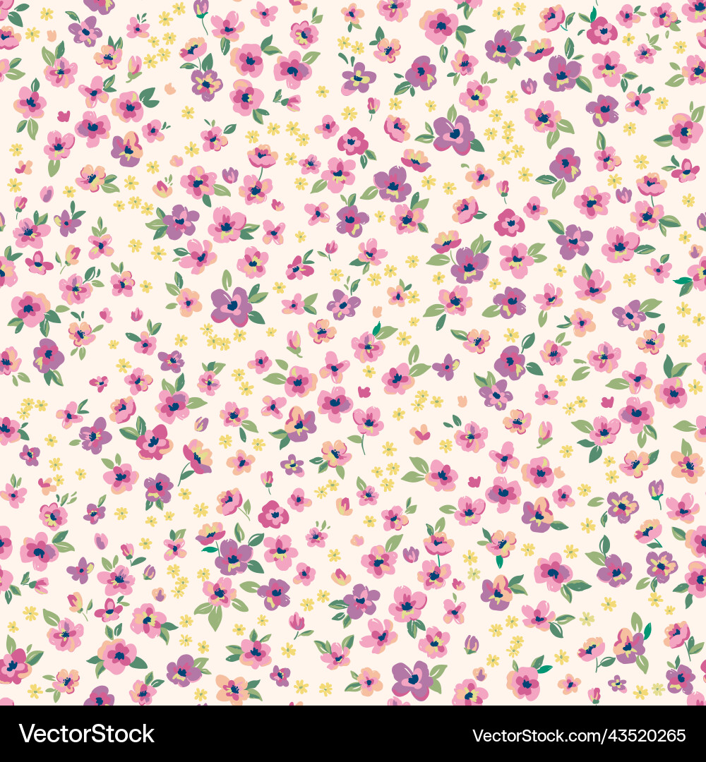 Ditsy Floral Pattern Vector Image
