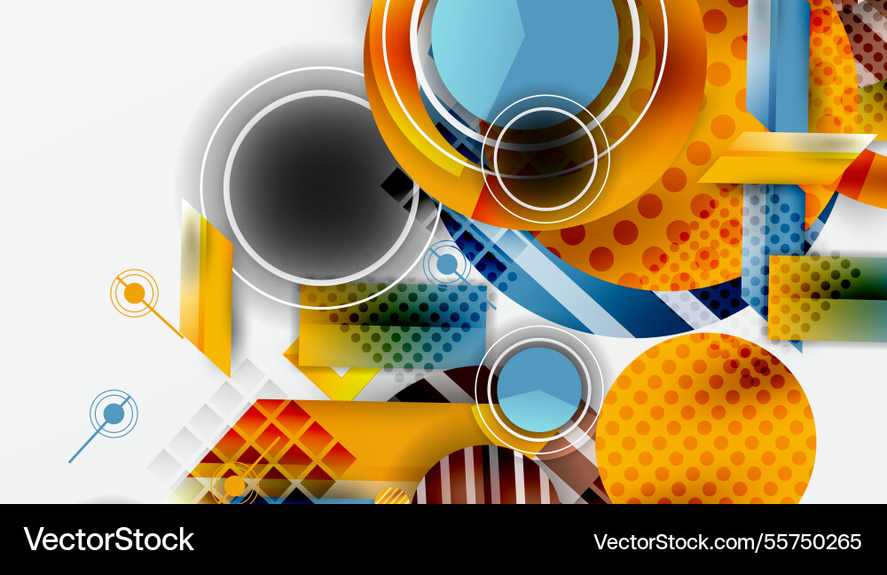 Dynamic complex geometric abstract background Dynamic complex geometric abstract background vector image