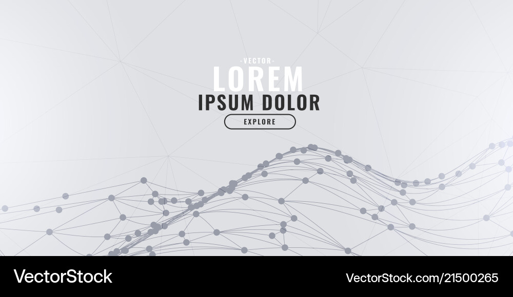 Dynamic Technology Mesh Background vector image