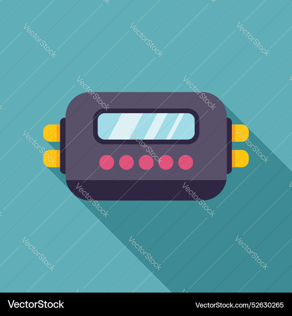 Electronic device showing current measurement data Vector Image