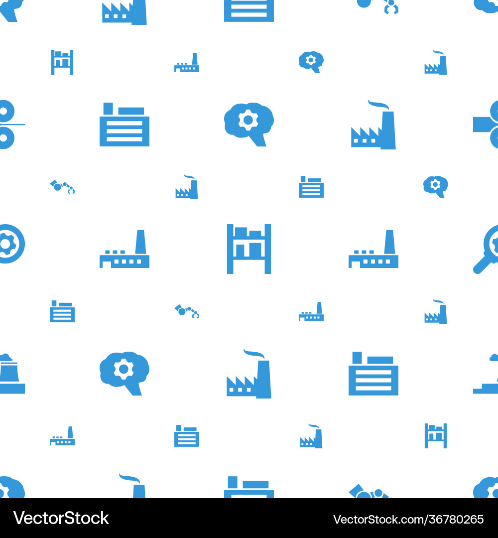 Factory icons pattern seamless white background Vector Image