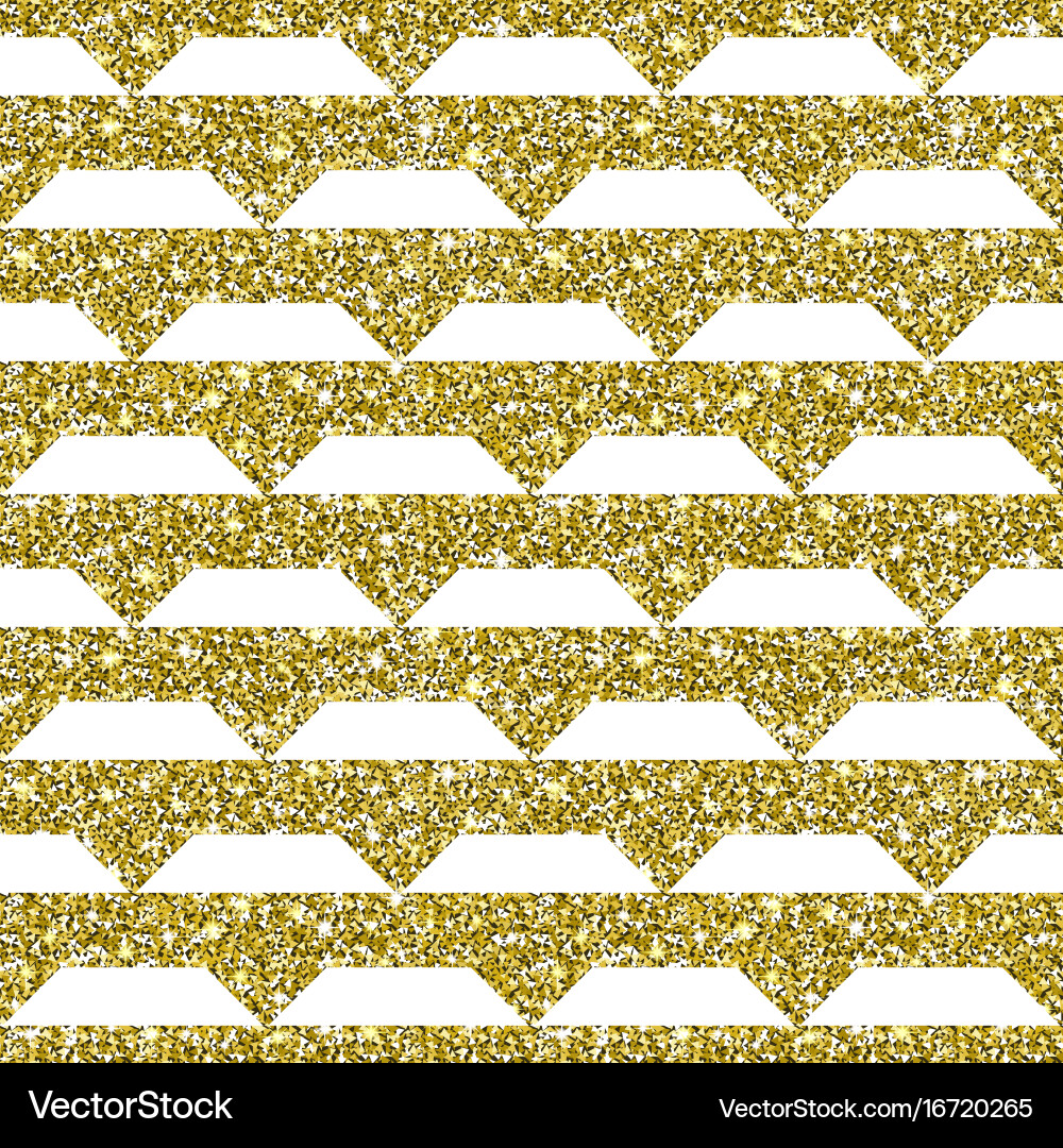 Gold Glitzer geometrische Muster Hintergrund Vektorbild