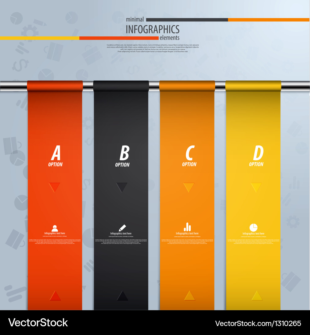 Minimal Data Charts Vector Image