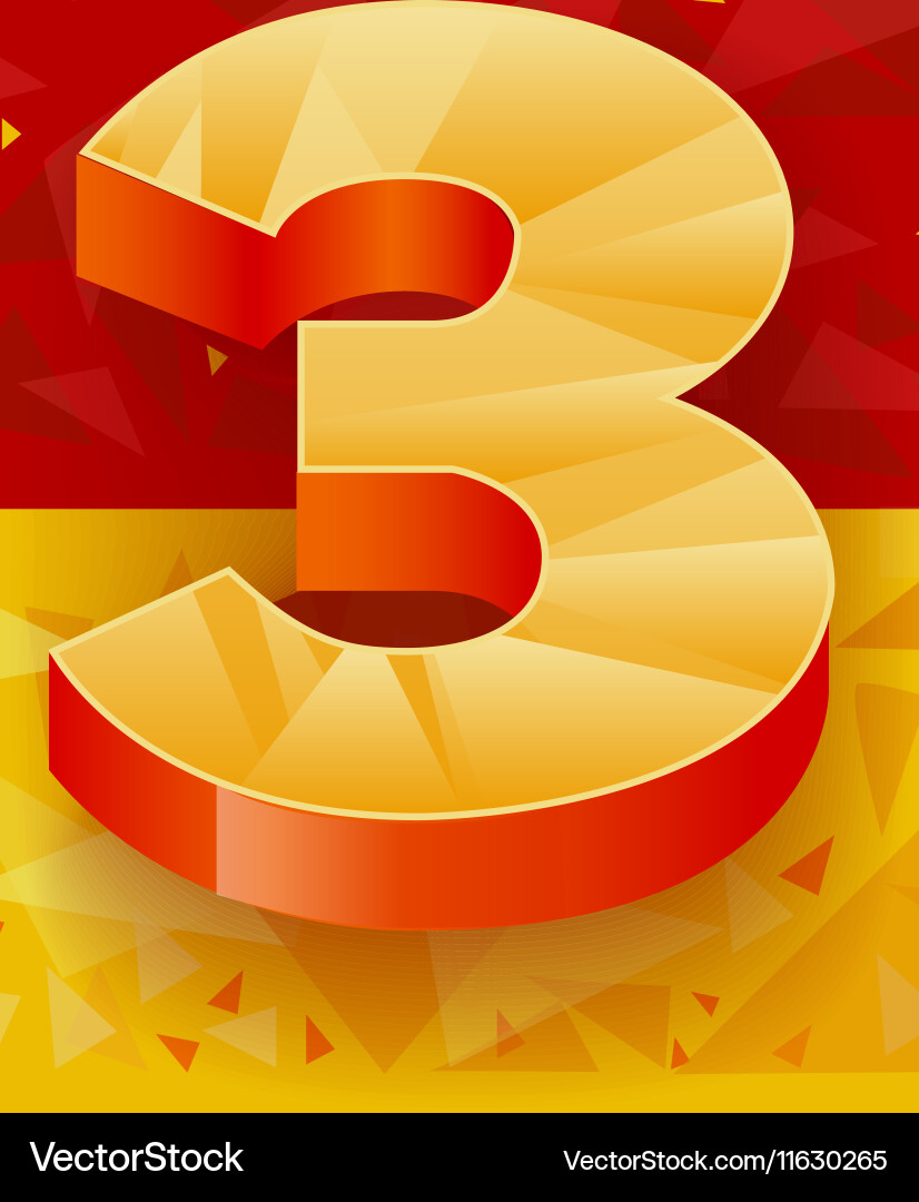 Pattern numbers for use in banner ads Vector Image
