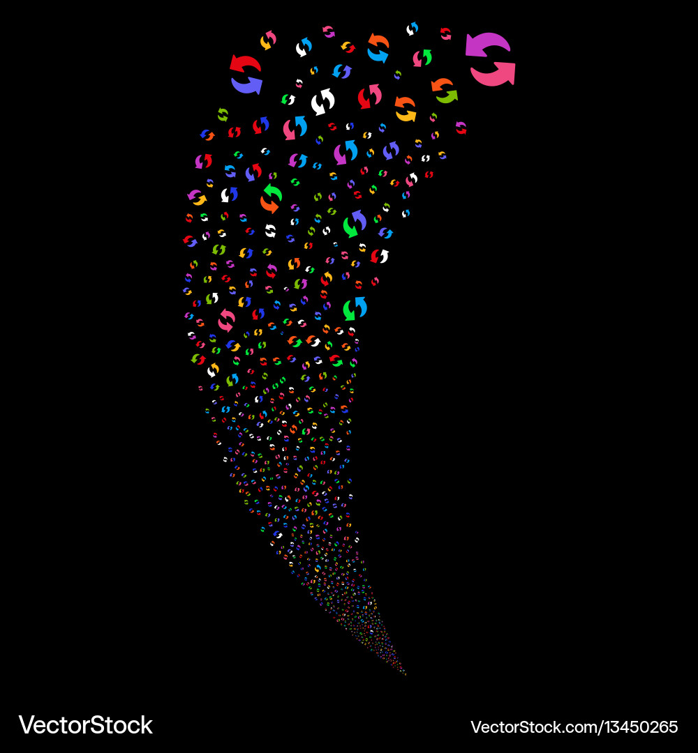 Refresh random stream Refresh random stream vector image