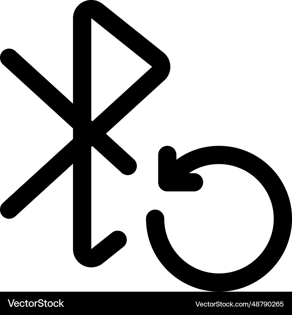 Reloading bluetooth for identify recognition vector image