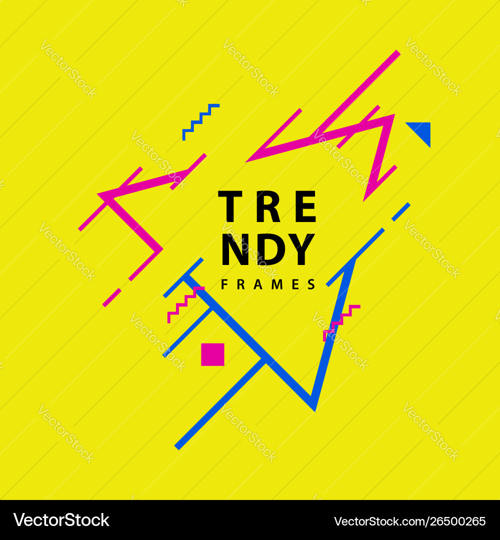 Triangle frames with geometric lines borders Triangle frames with geometric lines borders vector image