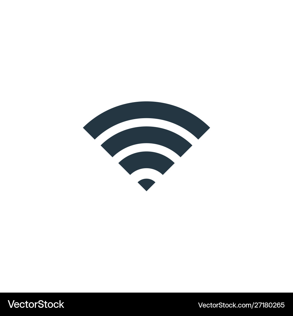 Wifi signal icon simple element vector image