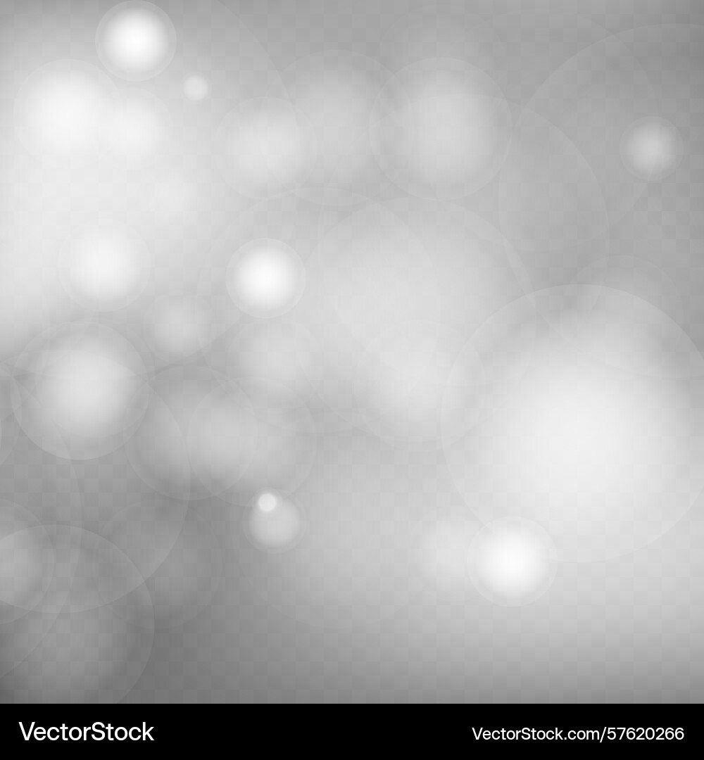 Abstract shining bokeh isolated on transparent Abstract shining bokeh isolated on transparent Vector Image