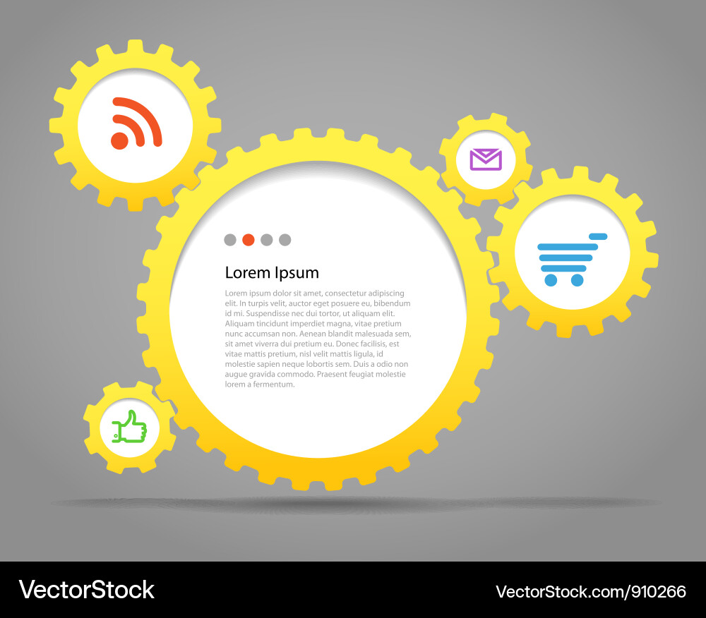 Gears Royalty Free Vector Image - VectorStock