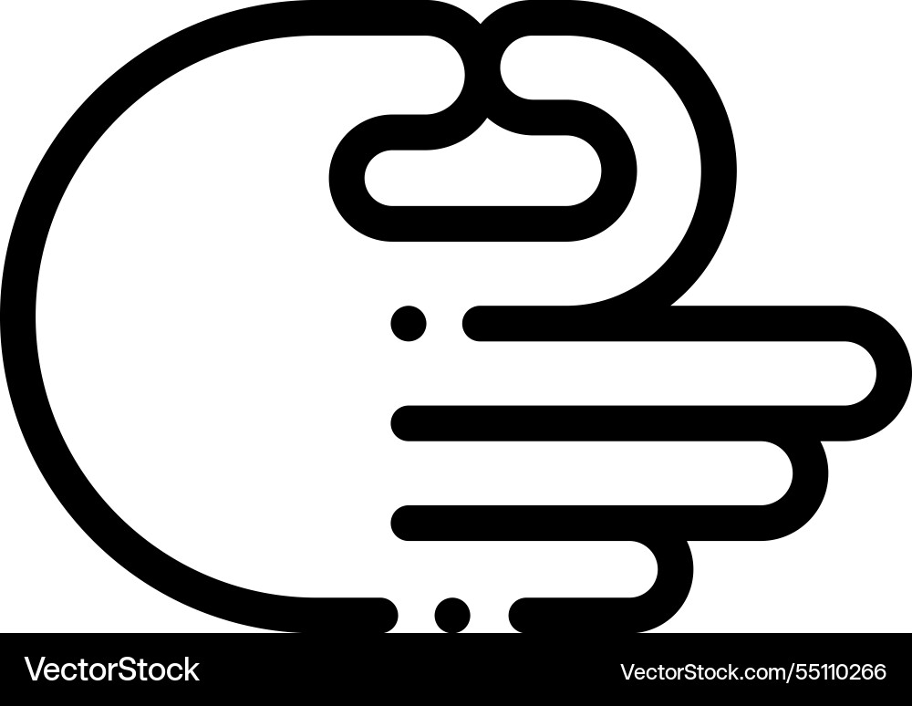 Muffin icon thin linear style design isolated Muffin icon thin linear style design isolated vector image