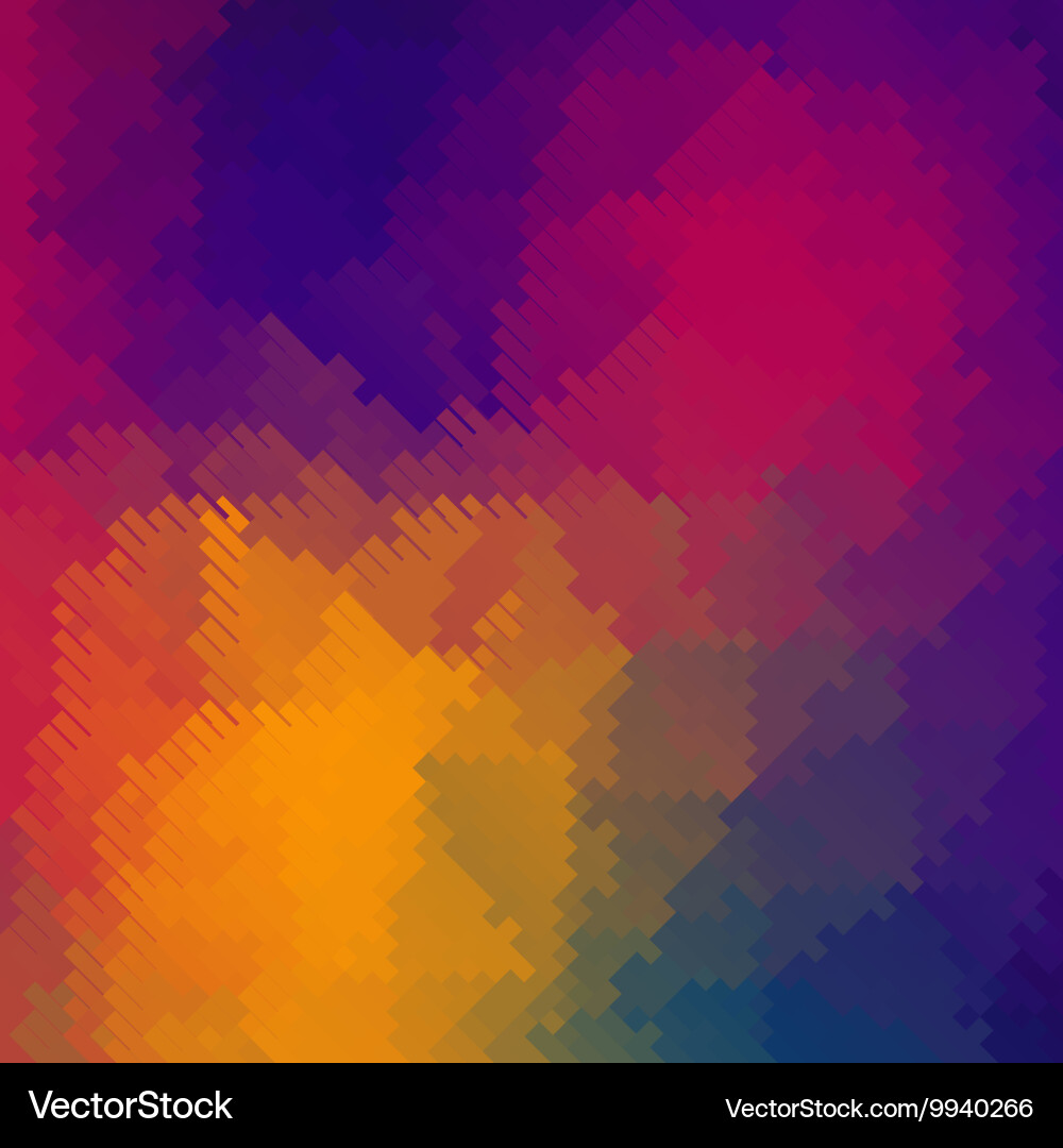 Retro pattern geometric mosaic shapes Vector Image