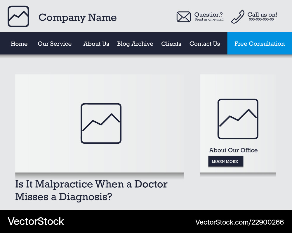 Ui design website template for business Ui design website template for business vector image