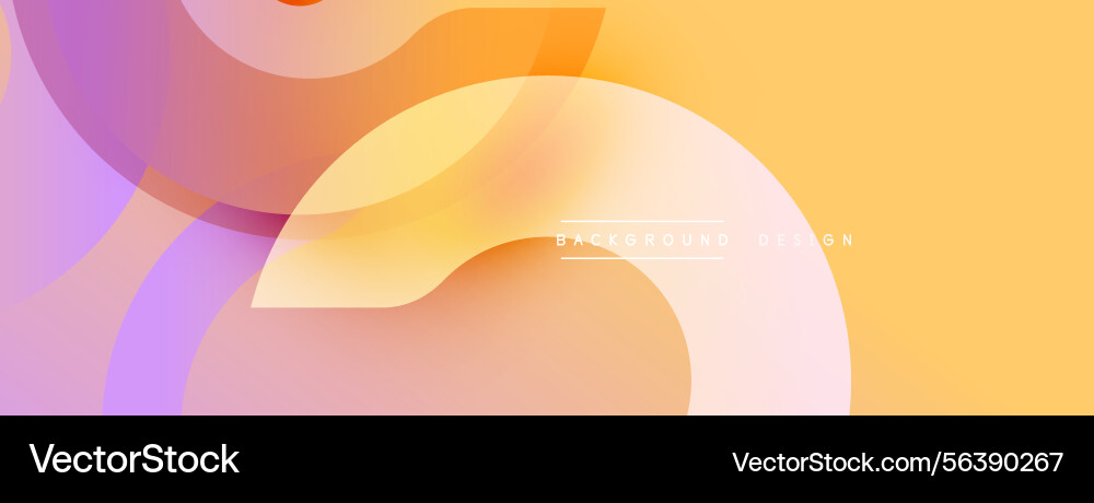 Abstract fluid shapes blend creating soft Vector Image