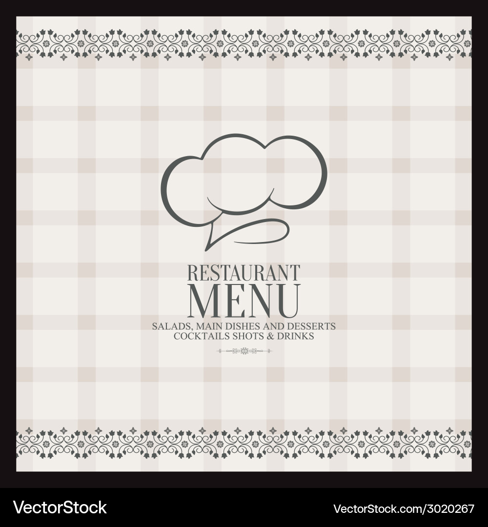 Abstract menu background with some special objects Vector Image
