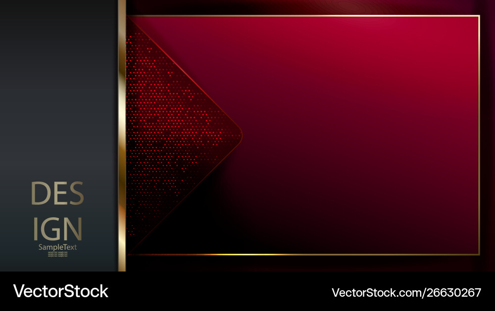 Abstract textural red background with a gray frame vector image