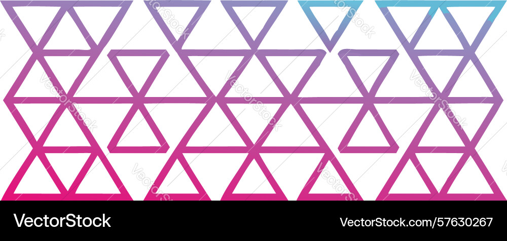 Colorful gradient triangle pattern art design vector image