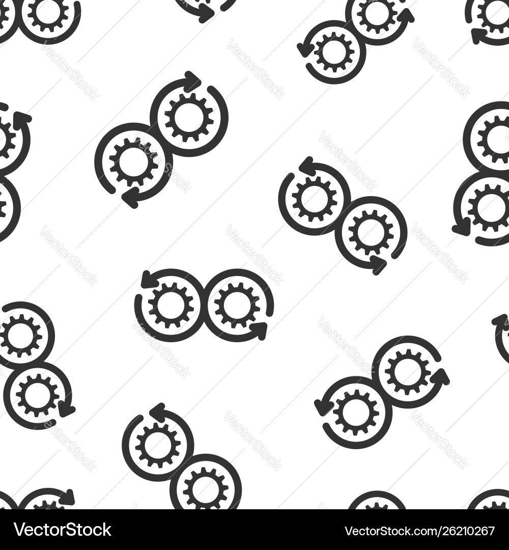 Development icon seamless pattern background Development icon seamless pattern background vector image