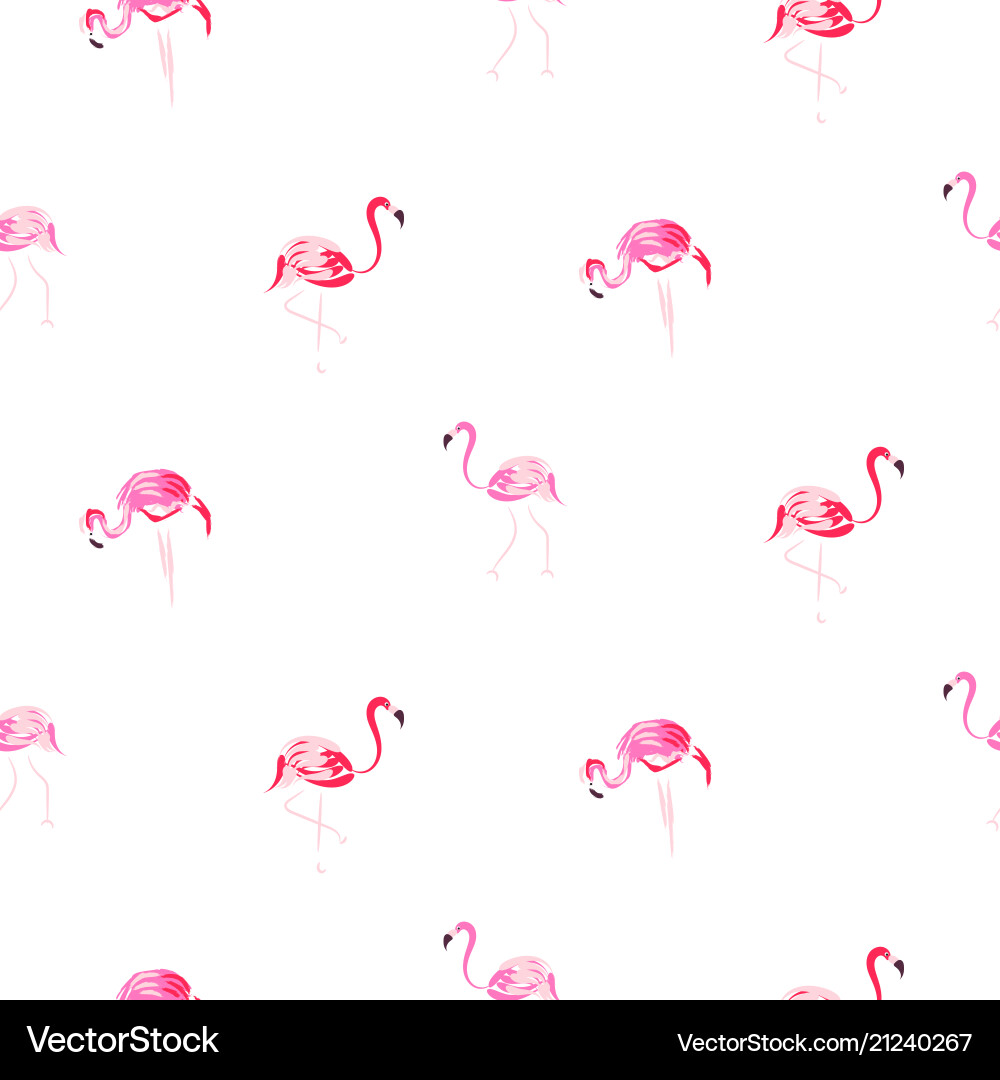 Flamingo Pink Seamless Pattern Vector Image