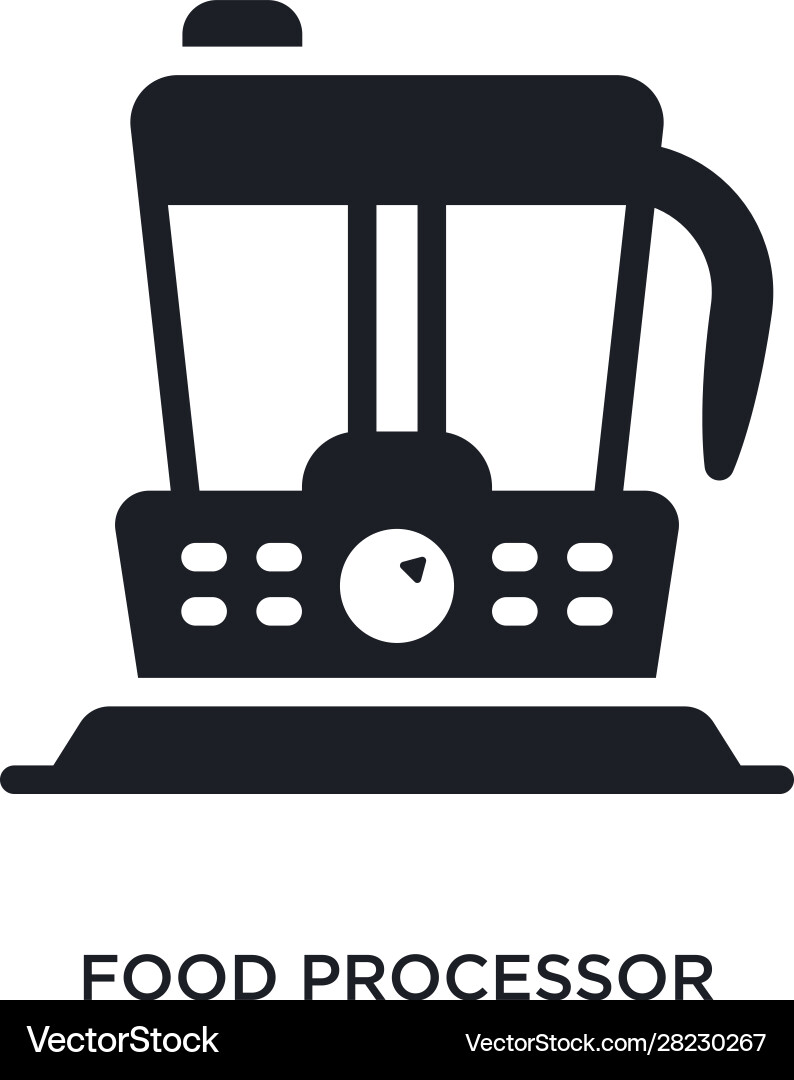 Food processor isolated icon simple element from Food processor isolated icon simple element from vector image