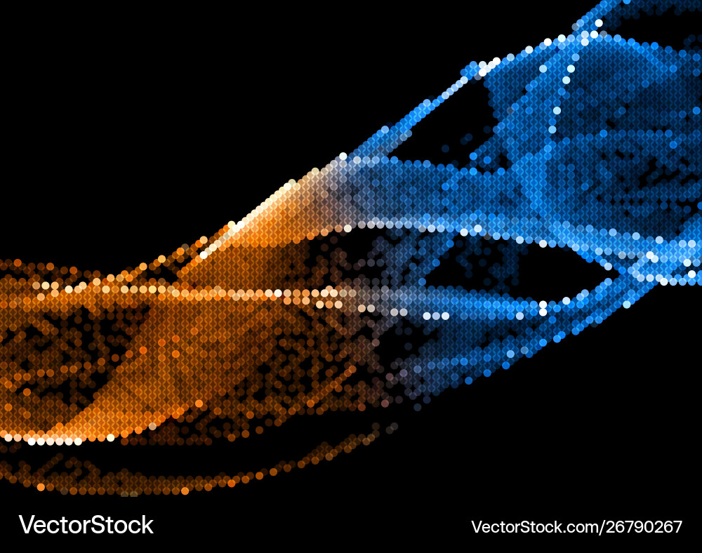 Halftone Dot Pattern Background vector image