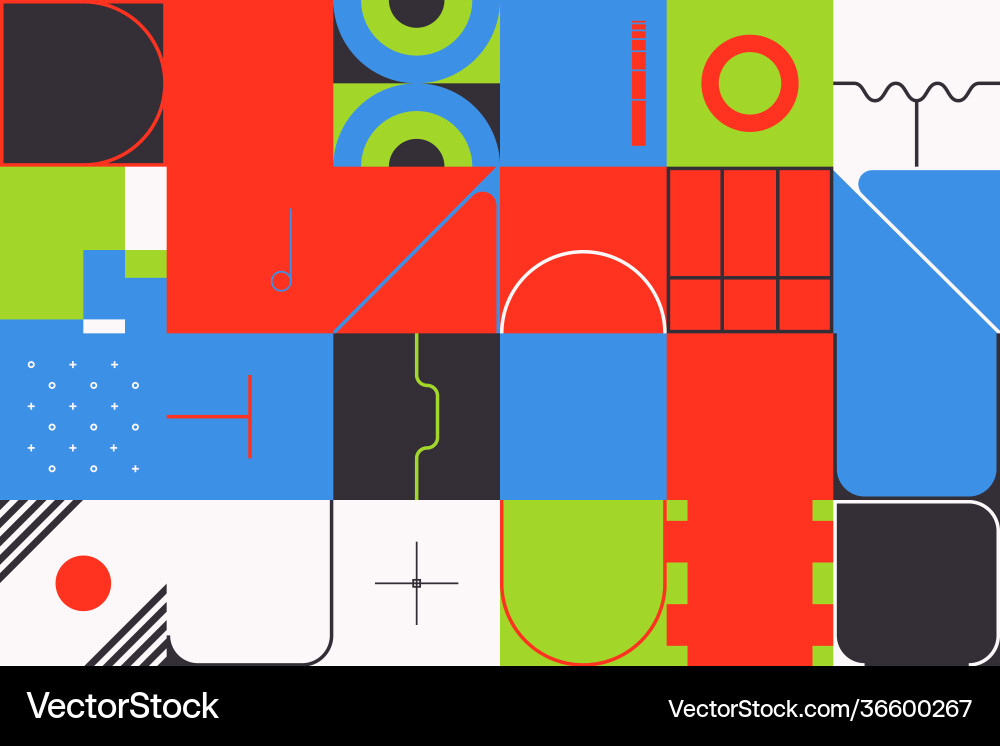 Horizontal abstract pattern design Horizontal abstract pattern design vector image