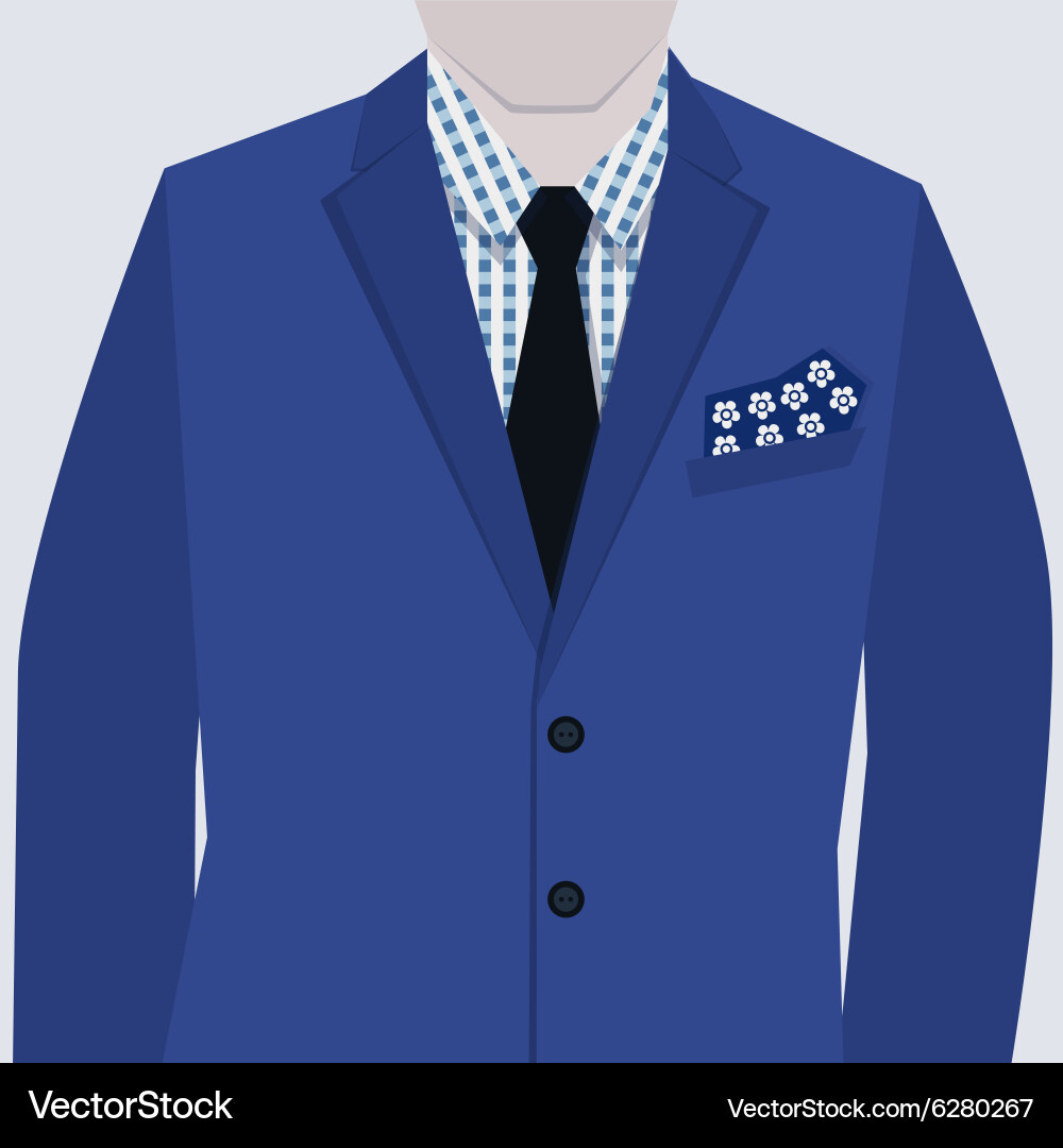 Men suit Royalty Free Vector Image - VectorStock