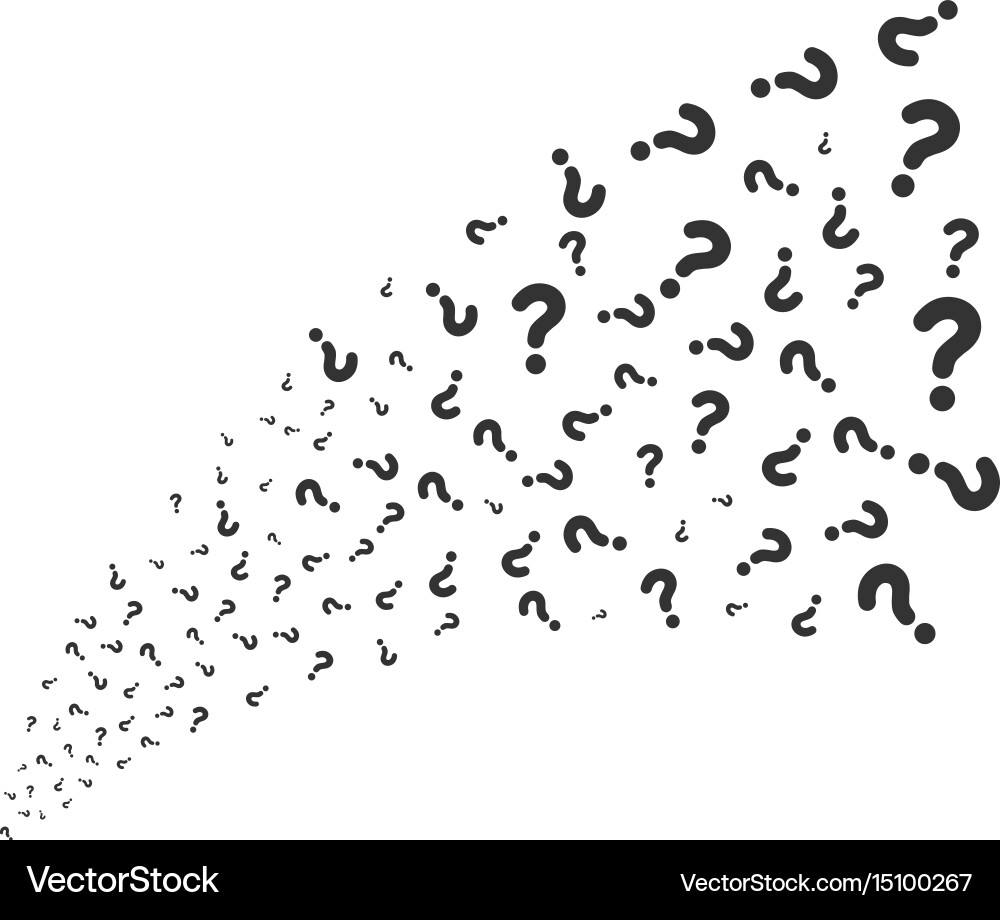 Question source stream vector image